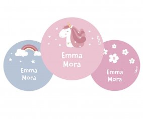 Pack 3 Distintivi Personalizzati Magical Unicorn