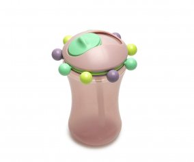 Abacus Sippy Vaso con Pajita Pink
