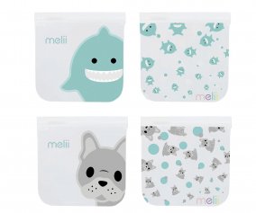 4 Bolsas Reutilizables Bulldog + Shark