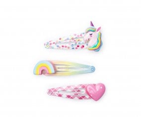 3 Clips para el pelo Unicornio Cutie