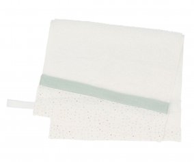 Toalla Guardera Rainbow Dots Verde Personalizable