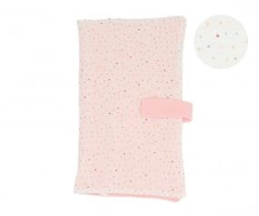 Porta Toallitas Rainbow Dots Rosa