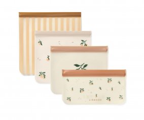 4 Bolsas Reutilizables Clive Peach / Sea Shell