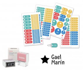 Sello Personalizado Gran Estrella + Combinado Termo y Pegatinas Parchs Estrella