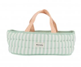 Capazo Muecas Stripes Sage