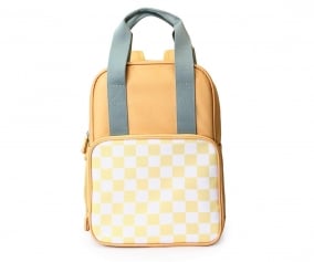 Mochila Scout Stripes Yellow Chess Personalizable
