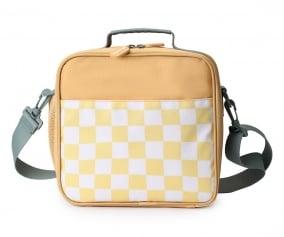 Nevera Rgida Stripes Yellow Chess Personalizable