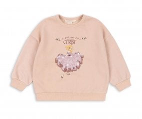 Sweatshirt Lou Glitter Cameo Rose
