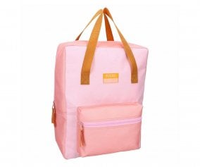 Mochila Escolar Milky Kiss Bright Vibes Pink Personalizable