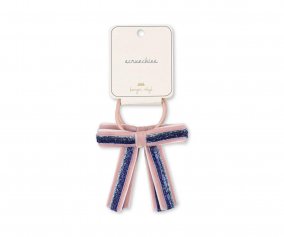2 Velvet Mellow Rose Hair Elastics