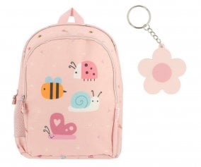 Medium Bugs Backpack + Personalised Keychain
