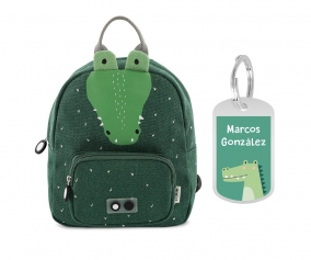 PETIT Sac  Dos Trixie Mr. Crocodile avec Porte-cls Personnalis