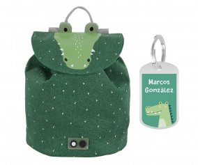 Mini Sac  Dos Mr. Crocodile avec Porte-cls Personnalis