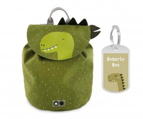 Mini Sac  Dos Mr. Dino avec Porte-cls Personnalis