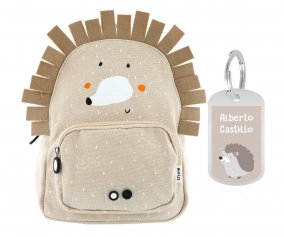 GRAND Sac  Dos Trixie Mrs. Hedgehog avec Porte-cls Personnalis