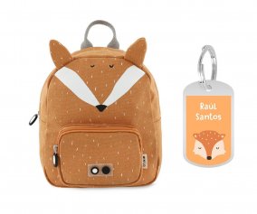 PETIT Sac  Dos Trixie Mr. Fox avec Porte-cls Personnalis