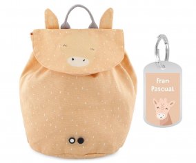 Mini Sac  Dos Mrs. Giraffe avec Porte-cls Personnalis