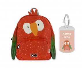 PETIT Sac  Dos Trixie Mr. Parrot avec Porte-cls Personnalis