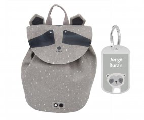 Mini Sac  Dos Mr. Racoon avec Porte-cls Personnalis