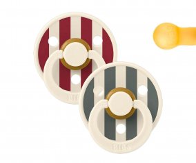 2 SucetteS BIBS Studio Colour Round Ruby Pine Mix