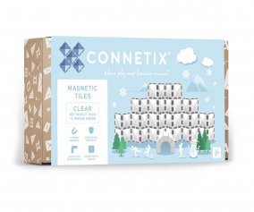 Pack Connetix Clear Rectangle 12 piezas