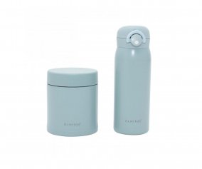 Conjunto de lquido e slido Blue Thermos