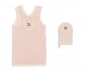 Set Delantal y Manopla Cherry Check