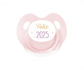 Chupete Retro Rosa Feliz 2025