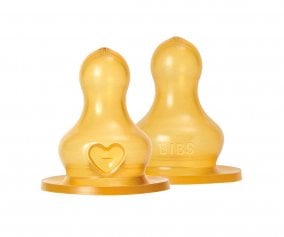 2 Ttines en Latex pour Biberon BIBS Dbit Moyen