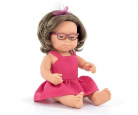 Mueca Caucsica Sndrome con Gafas 38 cm My Friends & Me