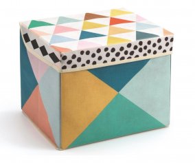 Caja de Almacenamiento Con Asiento Geometra