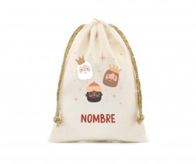Bolsa Pequena NOME Personalizada Reis Magos