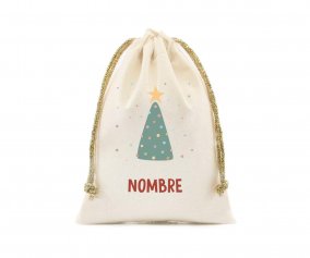 Bolsa Pequena NOME Personalizada rvore de Natal
