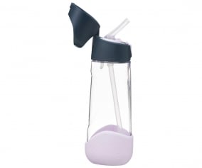 Tritan Bottle with Straw 600 ml Indigo Rose