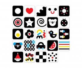 Cartes de beb de alto contraste