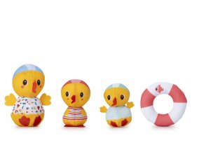 3 Patitos de Bao Aprendiendo a Nadar