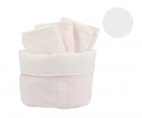 Cesta con secababitas Dorset Rosa Personalizable