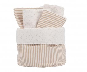 Cesta con Secababitas Dorset Beige Personalizable