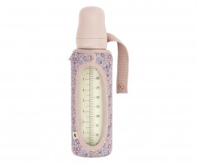 Biberon en Verre BIBS Blush 225 ml + Housse Biberon Large