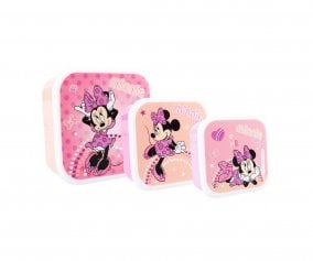 3 Cajas Almuerzo Minnie Mouse Fresh Bites