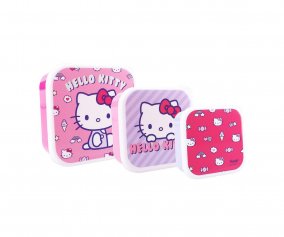 3 Cajas de Almuerzo Hello Kitty Fresh Bites