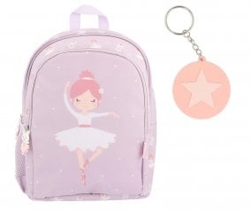 Mochila Ballet Mdia + Chaveiro Personalizvel