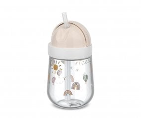 Vaso con Pajita Mio Sunshine & Rainbow 300 ml