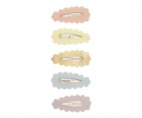 5 Mini Clips Scalloped Sparkle