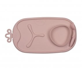 Bandeja Silicona Roll + Go con Cuchara Blush