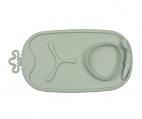 Bandeja Silicona Roll + Go con Cuchara Sage