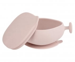 Cuenco de Silicona con Tapa Blush