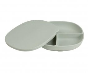 Plato de Silicona con Tapa Sage