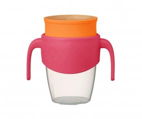 Taza Aprendizaje 360 con Cierre Hermtico y Asas Strawberry Shake