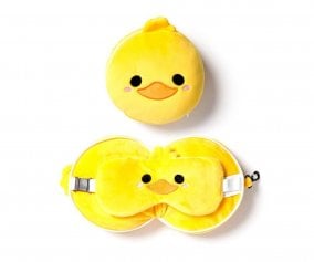 Almohada de Viaje con Antifaz Relaxeazzz Pato Adoramals